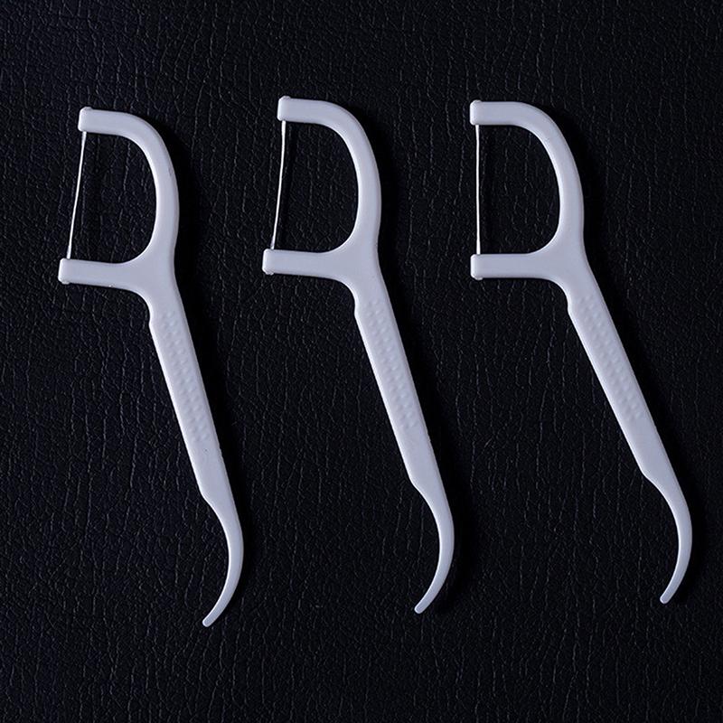 30/50/100 шт. Белые зубные нити-палочки для чистки зубов