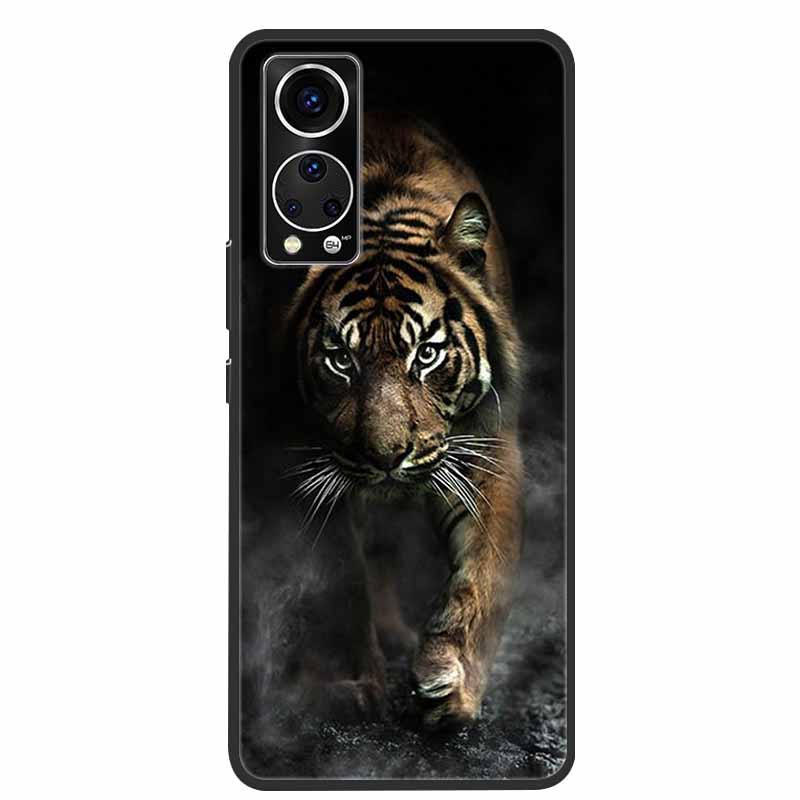 Чехол для телефона ZTE Axon 30 Cover Крутой Волк Лев Тигр Черный Силикон Мягкий Funda Для ZTE Axon 30 Задняя крышка Чехол Axon30 5G Coque