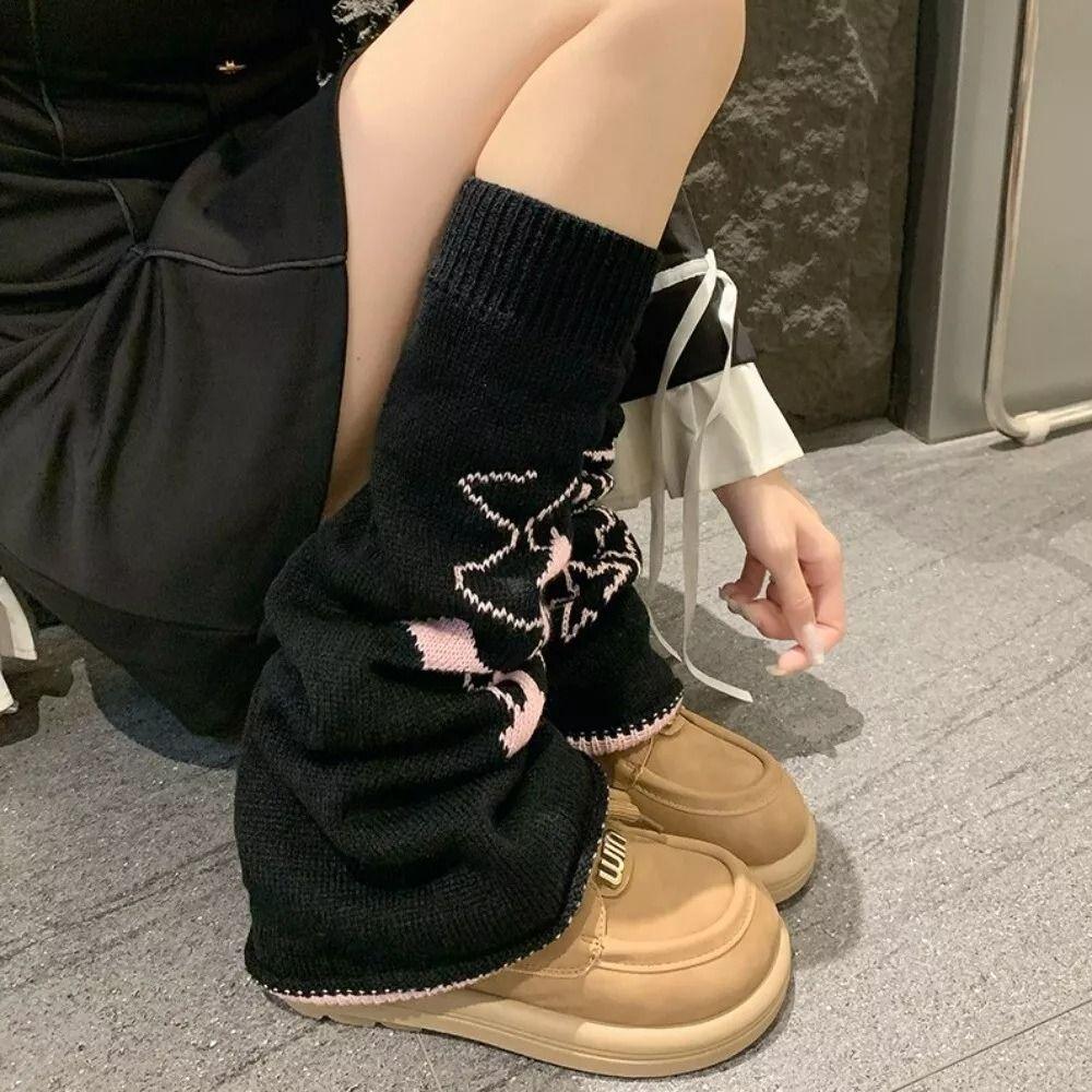 Lolita Knitted Wide Leg Hosiery Y2K Leg Warmers Fashion Calf Sleeves