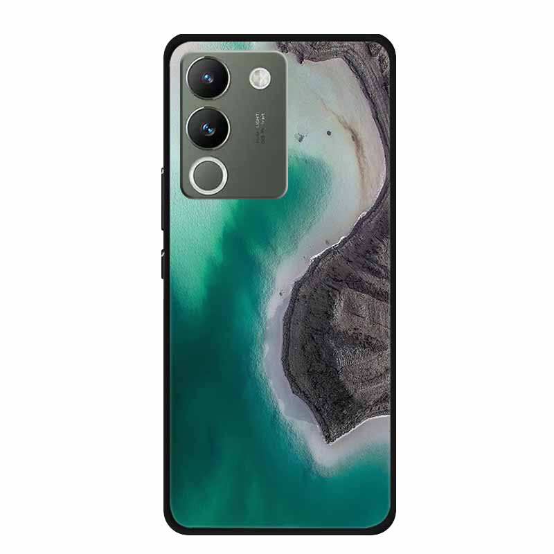 For Vivo V30 Lite 5G Case 6.67" Soft Silicone Marble TPU Phone Bag for vivo V30 Lite 5g V2314 Covers Luxury Protector V30Lite