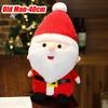 Christmas Santa Claus Plush Toy Doll with Reindeer and Snowman Cute Soft Stuffed Animal Gift for Girls Holiday Party Decoration