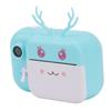 Детская камера для печати Mini 24MP Fawn Shape Blue HD Print Paper Roll Instant Photo Cameras