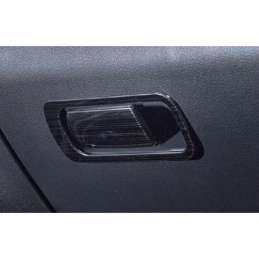 For Mazda 3 Axela 2019-2024 Black Titanium Co-Pilot Storage Box Handle Cover 2PC
