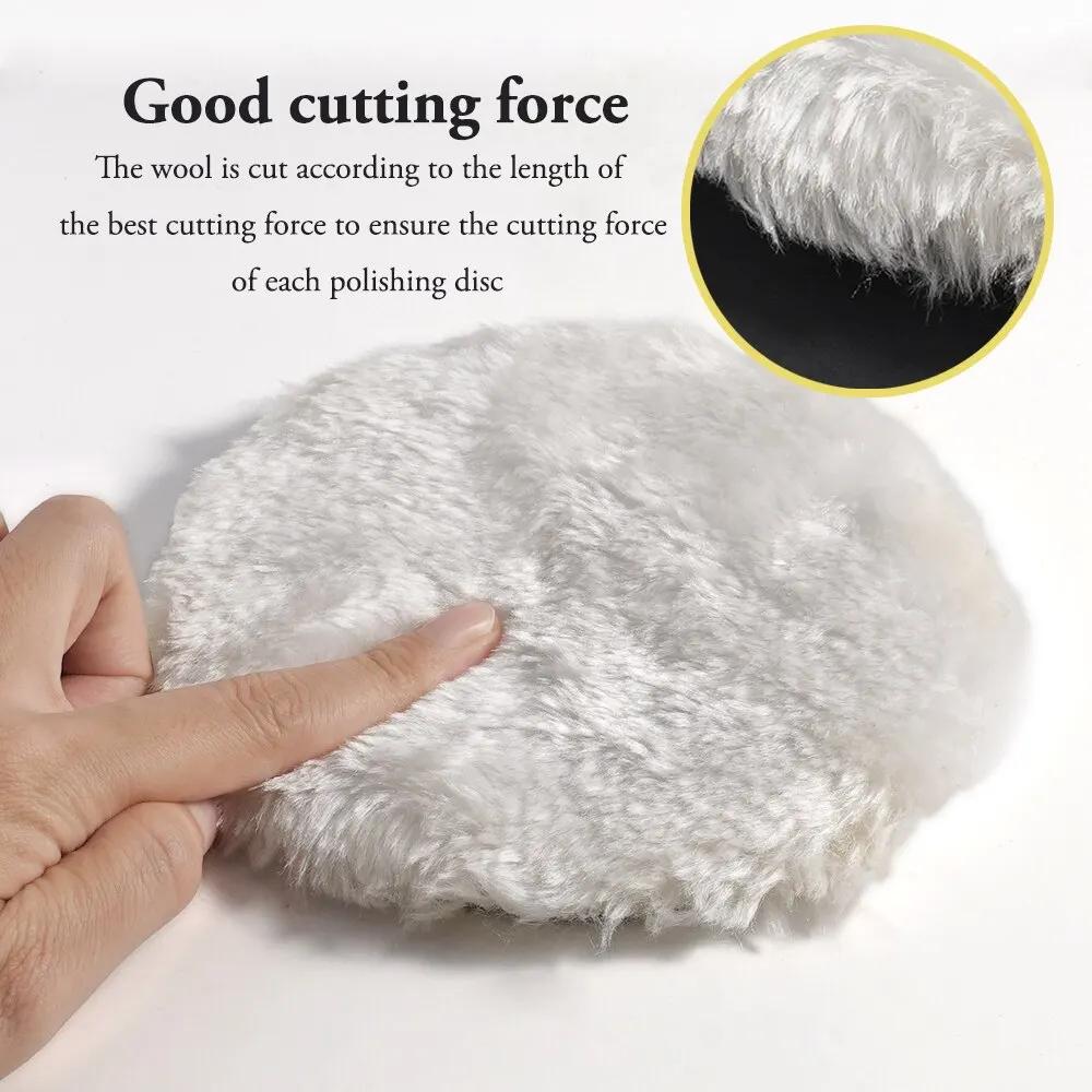 5 шт., 3/4/5/дюйма, набор для полировки, полировальная подушечка для автомобиля, губка для вощения, диск, шерстяное колесо, полировальные подушечки для ухода за краской, аксессуары для гаджетов