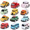 Huang Yem Toy Cars, Mini Car Set, Alloy Car Set, 12-Piece Set, Working Vehicles, Mini Car Set, Pull-Back Cars, Kids Toy, Gift, Reward, Festival Prize
