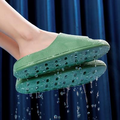 Женские тапочки для ванной, домашние тапочки, нескользящие непромокаемые тапочки, летние модные пляжные шлепанцы, удобные мягкие шлепанцы из Евы