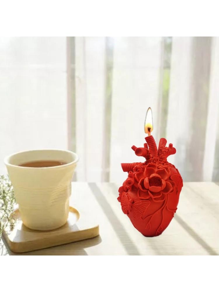 Силиконовая форма «Злое сердце», форма для ароматерапии, декоративная форма для рукоделия, человеческие органы, гипсовая цементная форма для домашнего декора