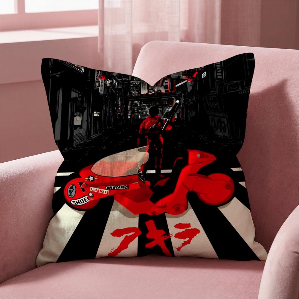 A-Akira ANIME Cushion Cover Multi-Scene Pillow Cover for Home & Car - Reversible, Soft & Durable for Daily Use