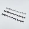 Chrome / Matte Gloss Black V8 KOMPRESSOR Letters Emblems Decal Sticker for V8KOMPRESSOR