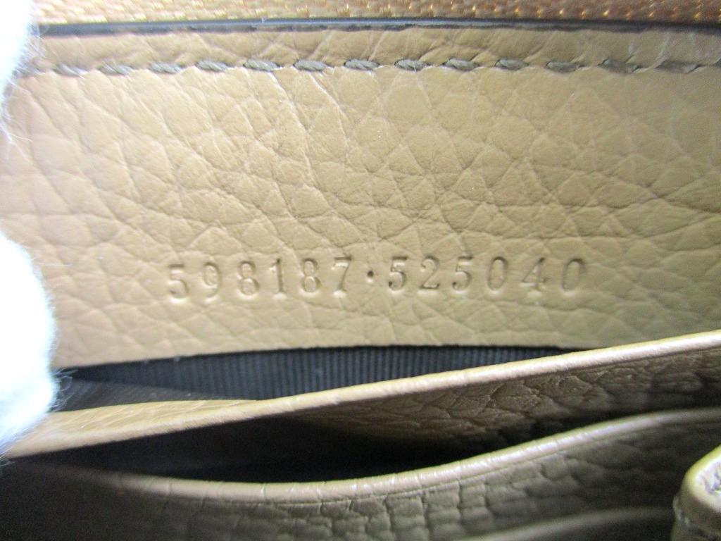 Оригинальный длинный кошелек GUCCI Interlocking G из черной кожи на круговой молнии #a846 Восстановленный