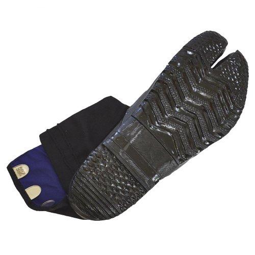 Marugo Jitsuyou All Black Japanese Tabi Shoes Black with 3 Clips