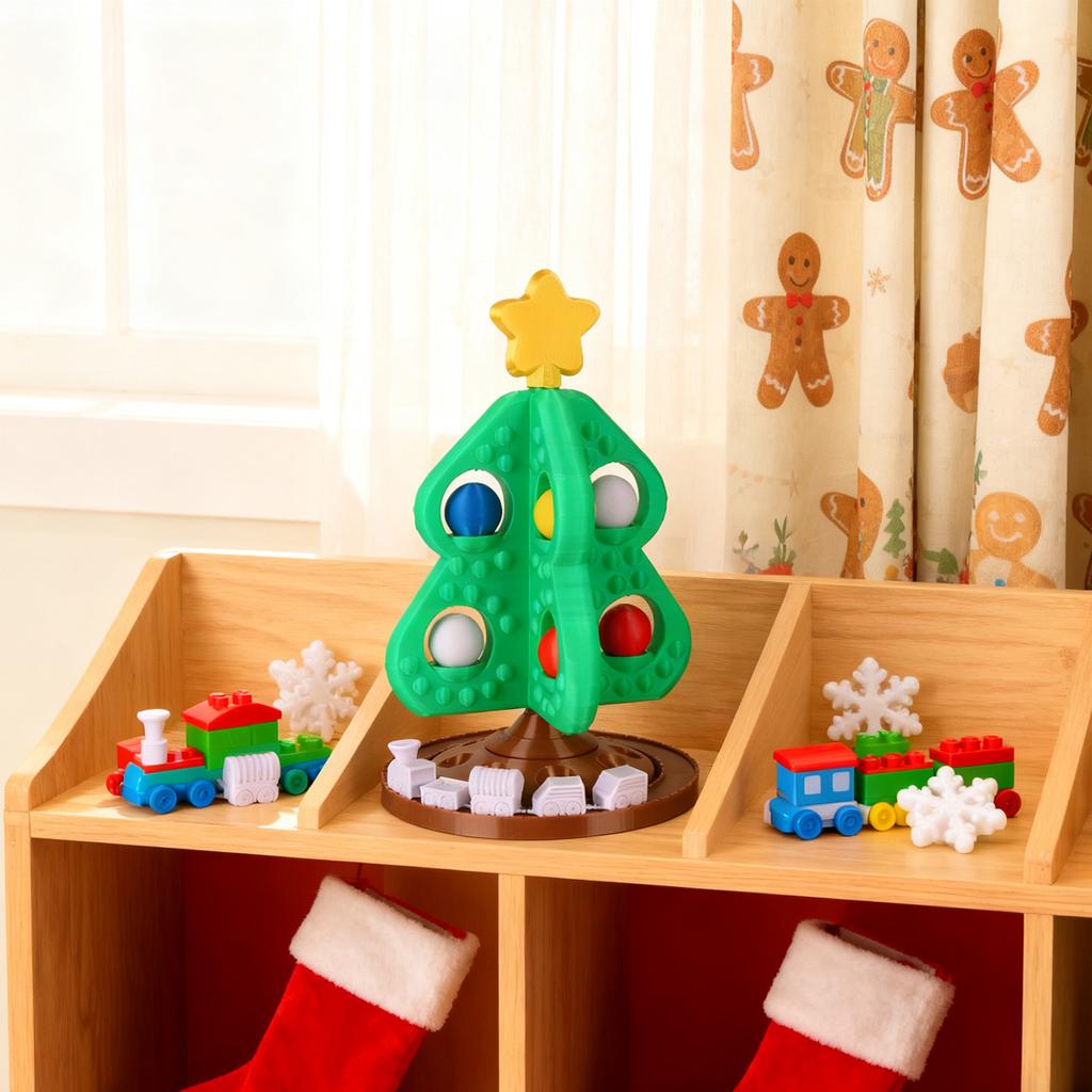 Christmas Tree Train Ornament 3D Printed Ornament Eco-Friendly PLA Material Holiday Decor Gift For Kids And Collectors