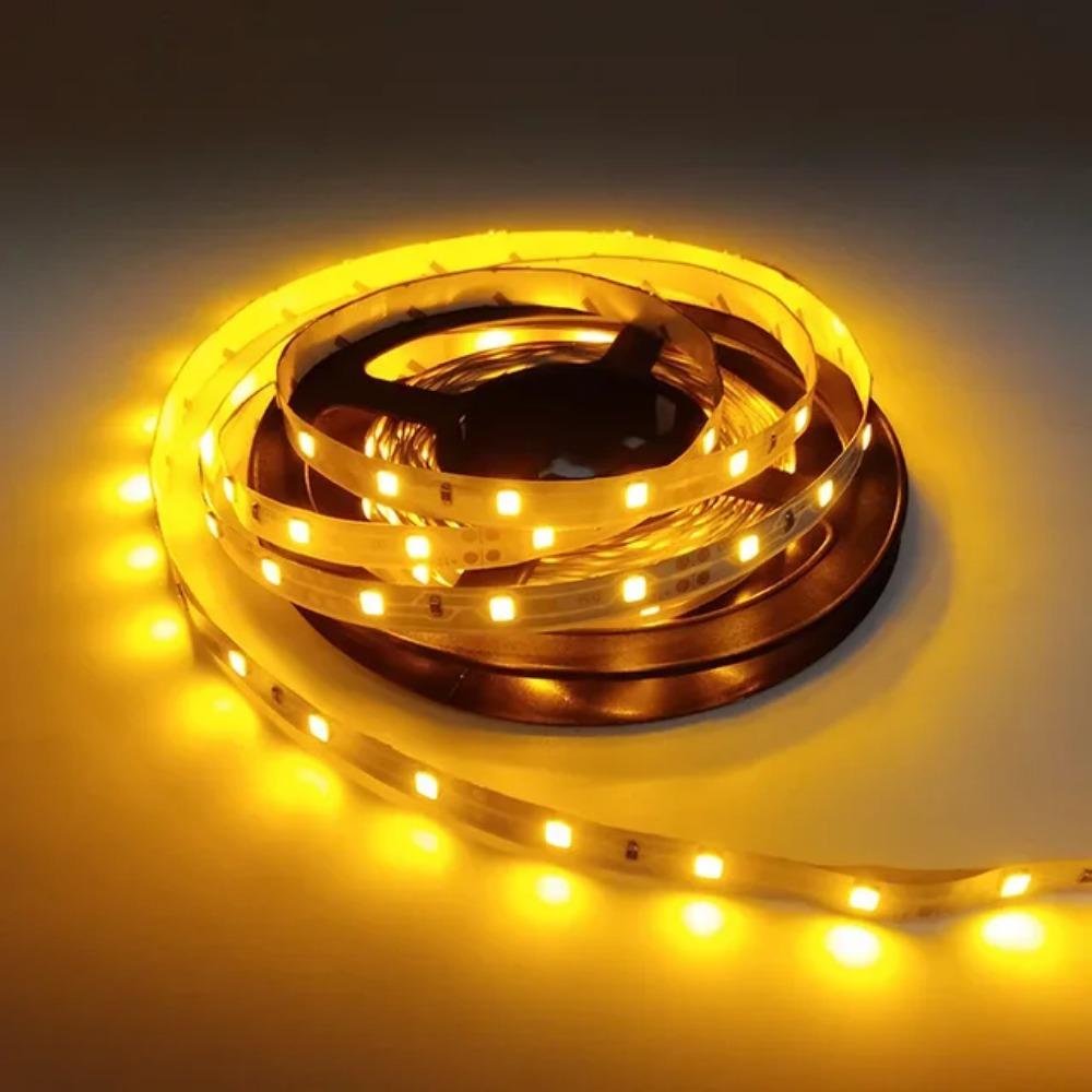 Светодиодная лента 5M SMD2835 12V Белый теплый красный зеленый синий RGB светодиодная водонепроницаемая гибкая лампа лента для декора комнаты