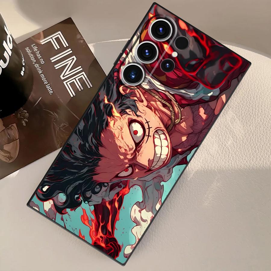 Чехол для телефона Funda для Samsung Galaxy S22 S21 S24 Plus S9 S25 Ultra S20 S23 FE Луффи Ван Пис