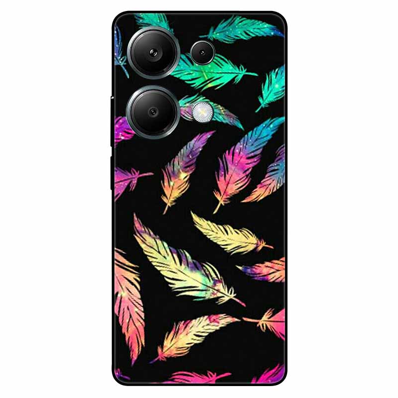 For Redmi Note 13 Pro 4G Case Global Silicon Fashion Space Wolf TPU Painted Coque Funda for Xiaomi Redmi Note 13Pro 4G Cover