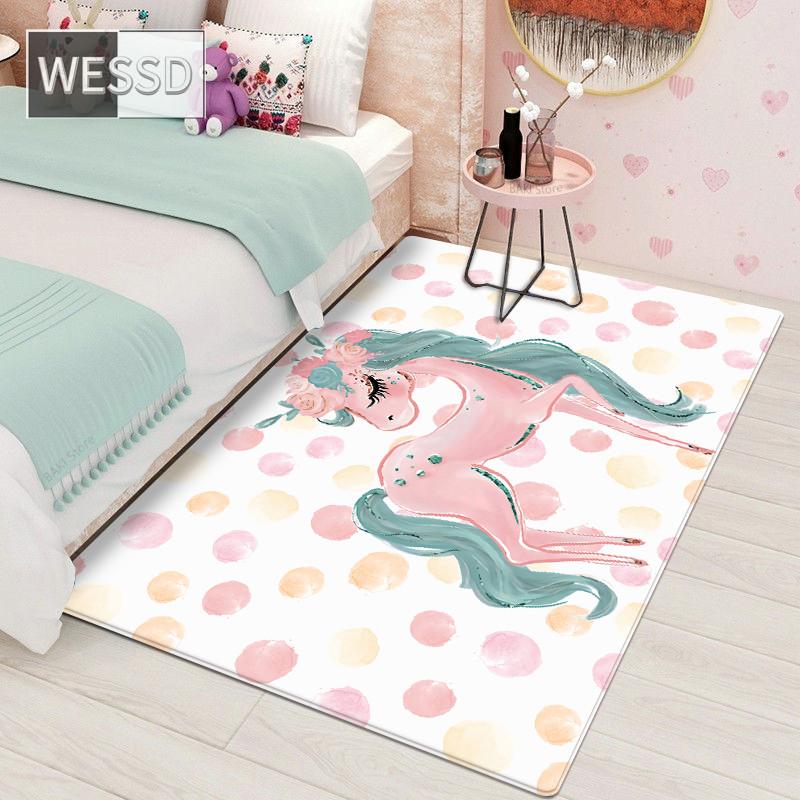 Кавайный мультяшный ковер для балетной девочки для детской комнаты и мягкий коврик для спальни в скандинавском стиле для маленькой девочки