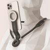 Magnetic Neck Phone Holder Adjustable Height Neck Phone Stand Hands Free Chest Tripod Mount for Most Phones