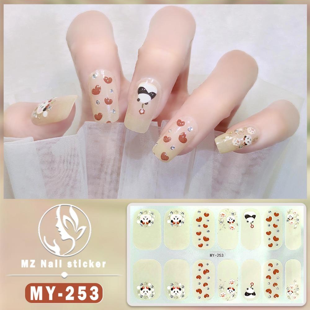 Трехмерная водонепроницаемая самоклеящаяся пленка для гель-лака, не требующая запекания, полная наклейка, европейская и американская сексуальная пленка для ногтей, бумага для ногтей