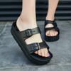 Модные новые летние женские сандалии 2024 Женские домашние сандалии на мягкой подошве Модные женские сандалии Женские повседневные сандалии на платформе Обувь с открытым носком