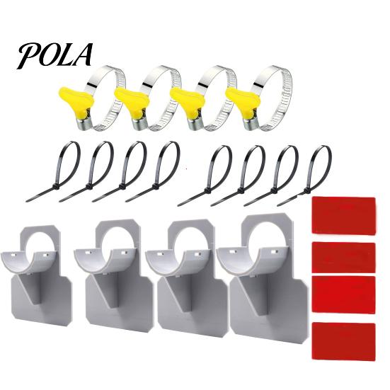 Pool Hose Holder for Above Ground Swimming Pipe Holders, Prevent Sagging, Support Bracket Water with Clamps, Pools Accessories Stabilizer