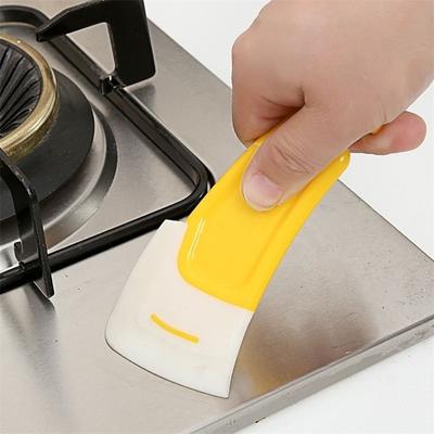 Простая и удобная силиконовая лопатка, скребок для грязной кастрюли, силиконовый скребок для сковороды