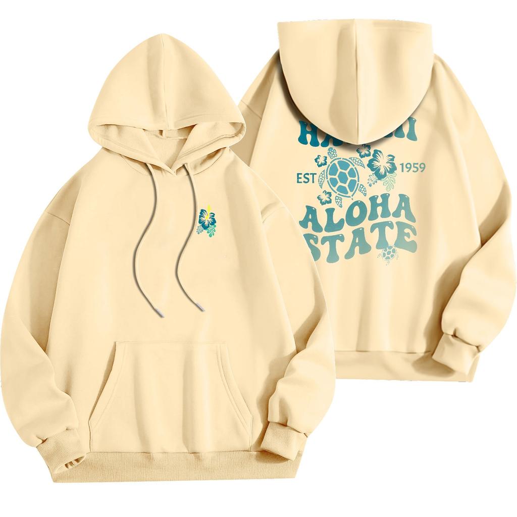 Женский модный легкий свитер с длинными рукавами и карманами с цветочным принтом