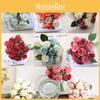Stunning 12 Head Artificial Flowers Rose Silk Bouquet For Elegant Wedding Dcor