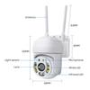 360° 2-мегапиксельная наружная система видеонаблюдения, Wi-Fi, камера безопасности Ptz, беспроводная система ночного видения, IP65, водонепроницаемые камеры наблюденияAA