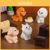 Cute Resin Dog Figurine Collection Miniature Office Desk Decor Blind Box Set