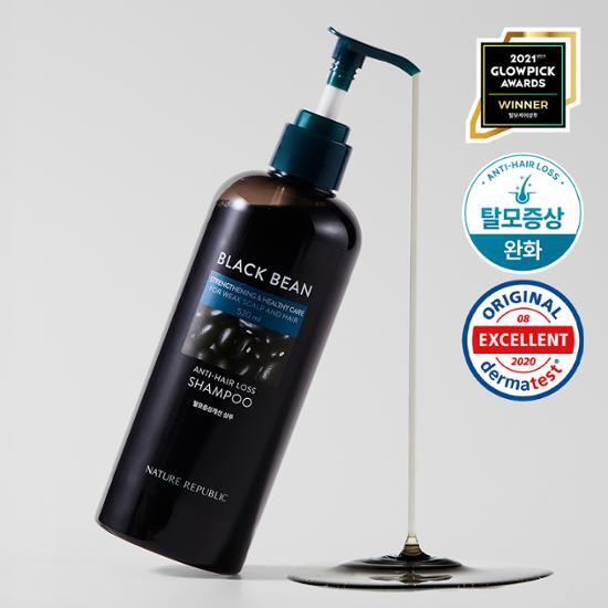 NATUREREPUBLIC Шампунь для улучшения роста волос с черными бобами 520 мл