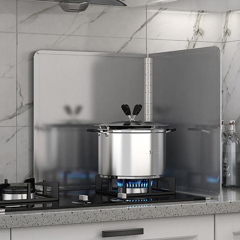 Oil Splatter Guard Grease For Gas Stove Oil Frying Splash Guard Stainless Steel