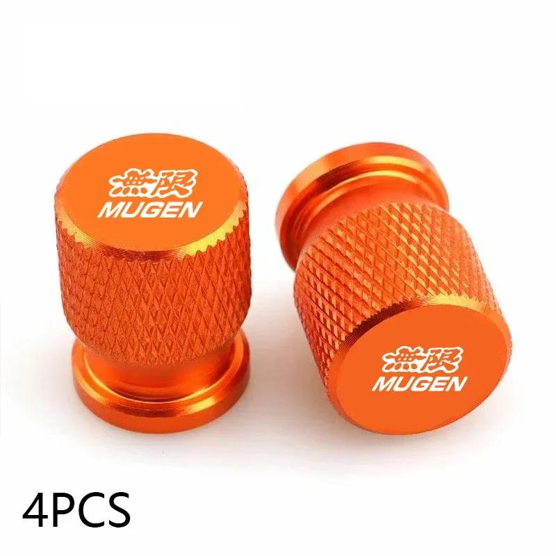 Car Wheel Tire Valve Caps Tyre Stem Covers Airdust Waterproof For Honda Mugen CB400 CB650F CBF CBR250RR CRF SH300 NC750 AQVBN1