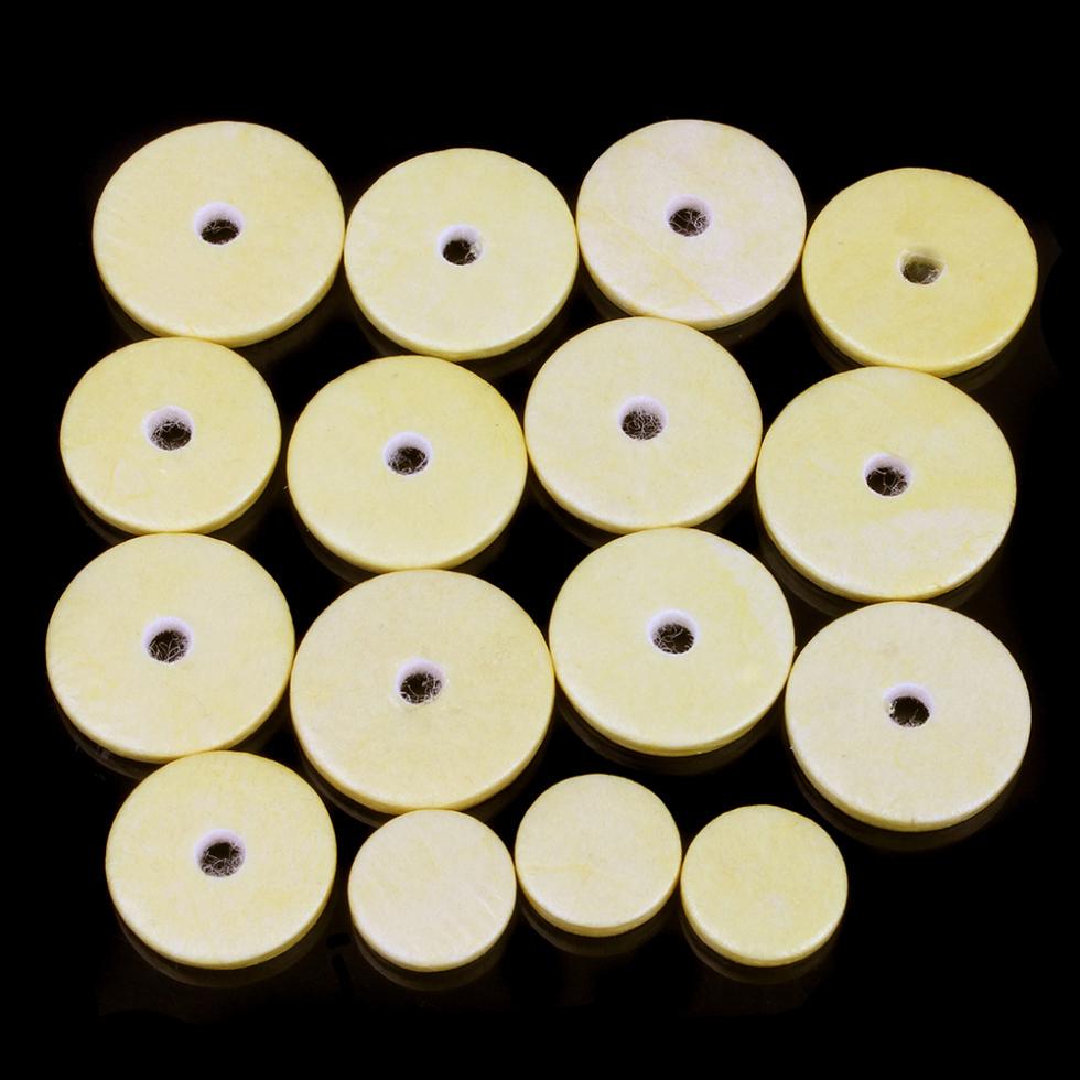 16 шт., кожаные подушечки для флейты с закрытыми отверстиями, коврик для музыкальных инструментов, аксессуары