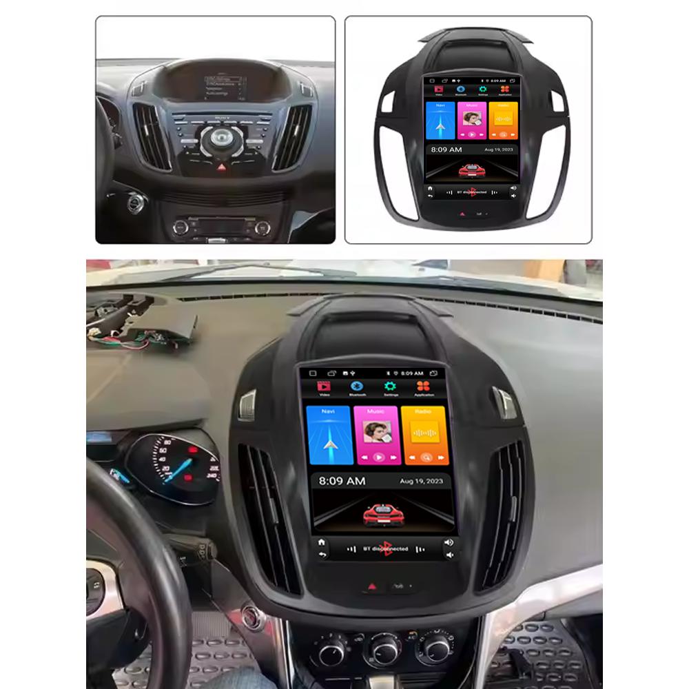 9,7-дюймовый Android автомобильный радиоприемник для Ford Kuga 2 Escape 3 2012-2019 4G беспроводной CarPlay мультимедийный проигрыватель GPS BT головное устройство WIFI аудио