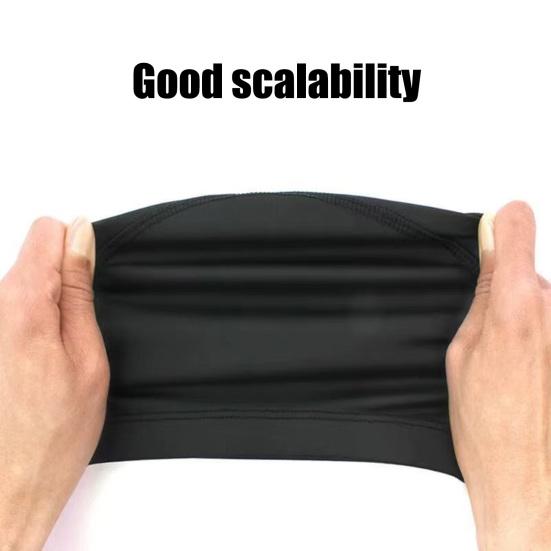 2Pcs Adults Swim Cap Water Resistant Elastic Breathable Long Short Hair Swimming Hat Solid Color Men Women Swimming Pool Cap