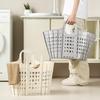 Foldable Large-Capacity Plastic Laundry and Toy Storage Basket