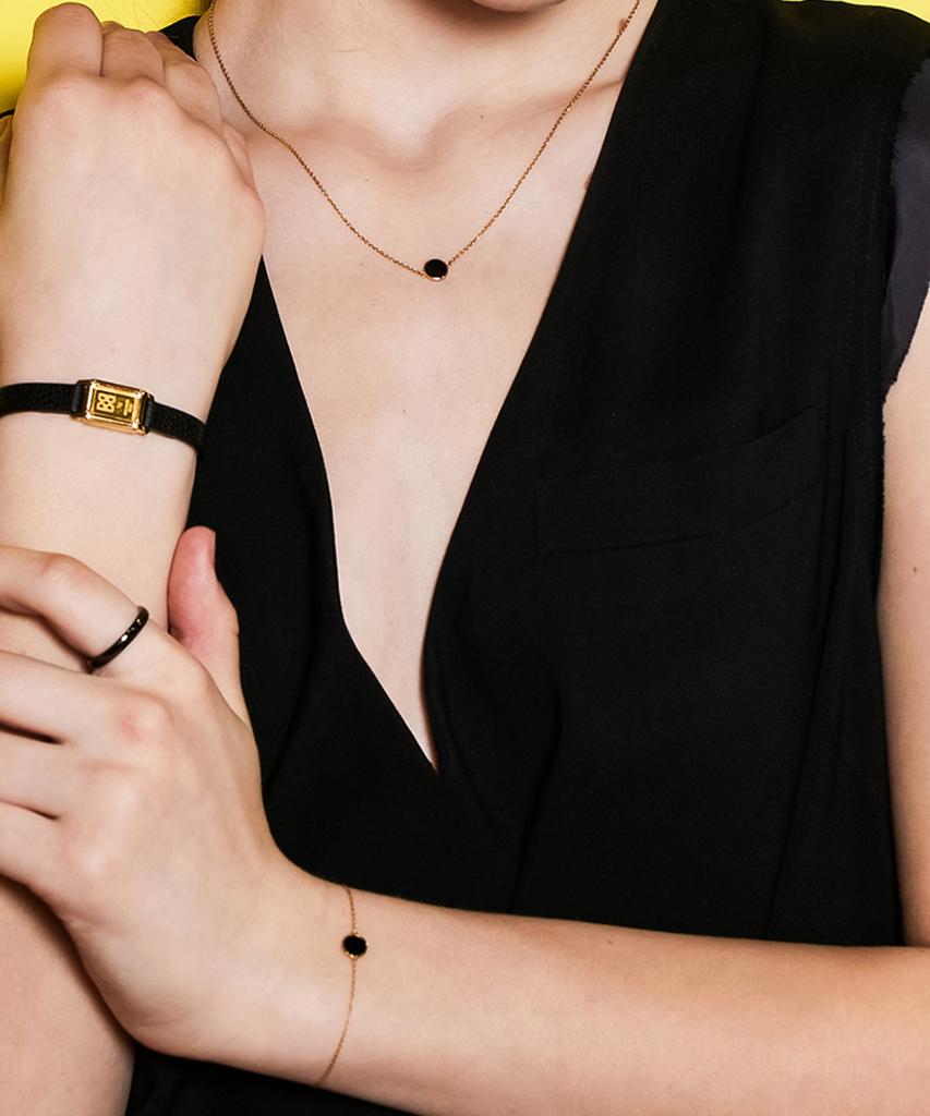 Начинается Браслет Roca Mini Round Onyx