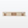 MUJI Furniture 44cm Wide x 10cm Deep x 8cm Oak 12939696 Wall-Mounted Tray, High, Veneer,
