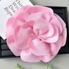 Large Size Satin Flower Applique 3D Chest Flower Clothing Decoration Patches Handmade Round Clothing Applique Sewing