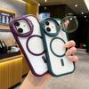 Применимо к магнитному чехлу для iPhone 16, аппаратная рамка 'Маленький монстр', кронштейн с крышкой для стеклянного объектива, Apple 15