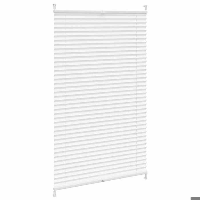 VidaXL Store Plissé Blanc 70x125cm Fenêtre Occultant Tamisant Store Enrouleur 240598