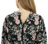 Bimba Moms Черный цветочный принт кимоно рукава для беременных кафтан с поясом-10