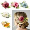 Свадебные хрустальные украшения для волос Цветочная расческа для волос Свадебные аксессуары для волос Расческа для волос с цветочными листьями