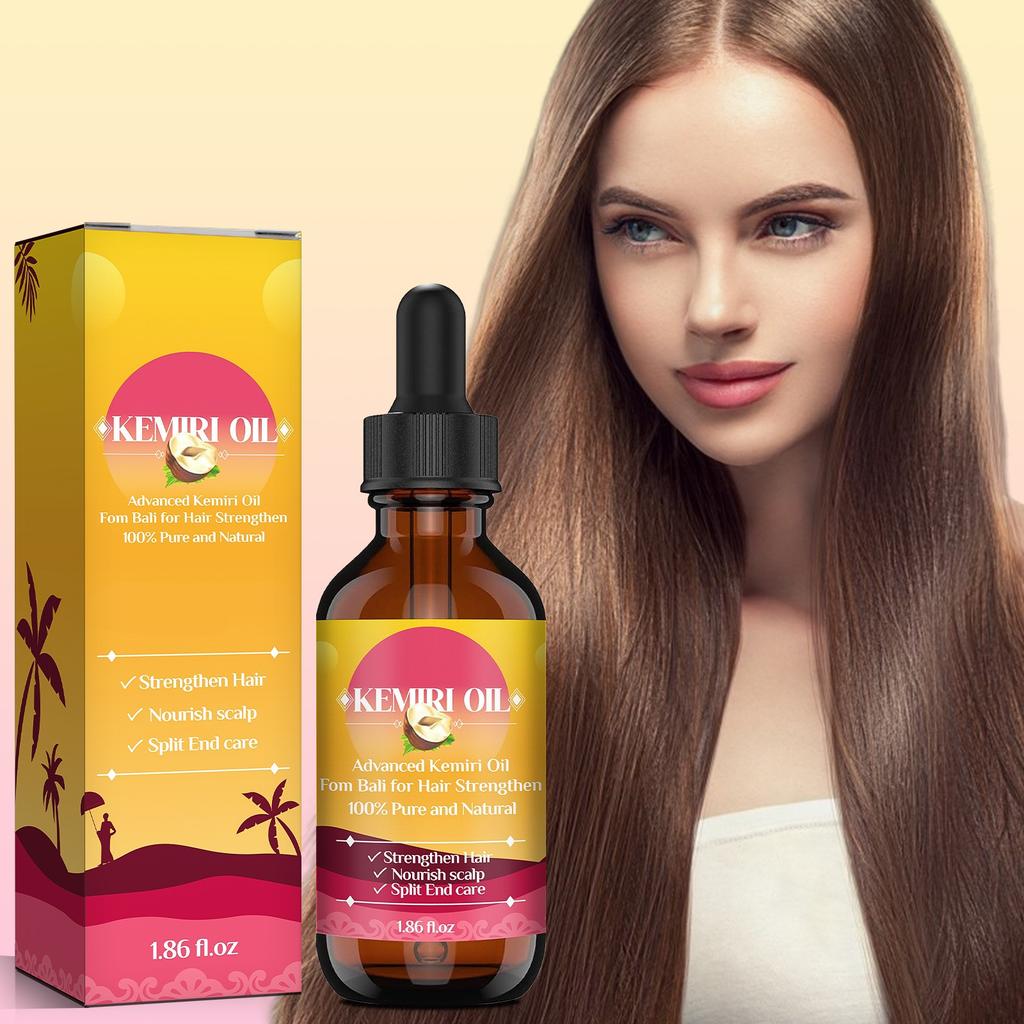 Питательное масло-сыворотка для волос, питательное и увлажняющее натуральное средство для ухода за волосами, мягкое масло-сыворотка с маслом семян, касторовое масло, масло вечерней примулы 55 мл