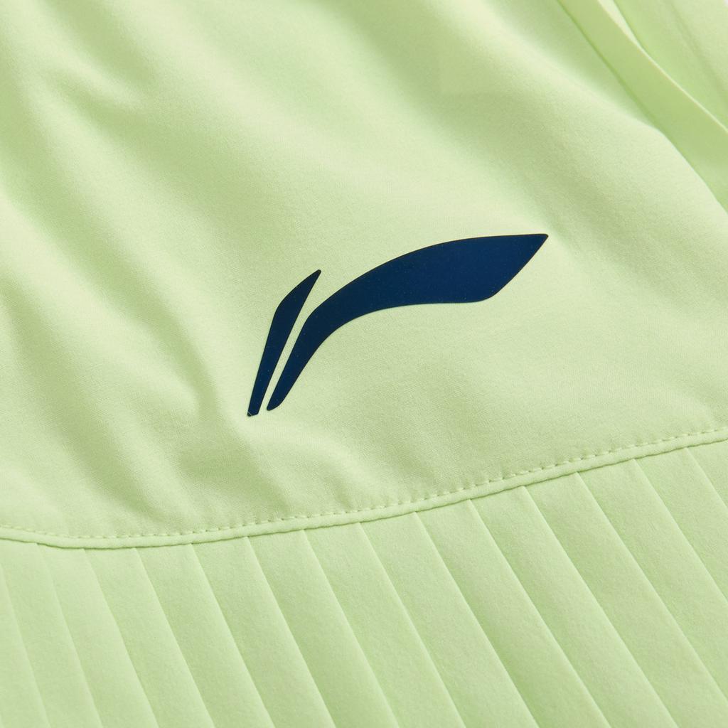 Li Ning Tennis Series Sports Casual Simple Solid Color Tennis Bottoms Women Bottoms Butterfly-Pink Green ASKU288-4