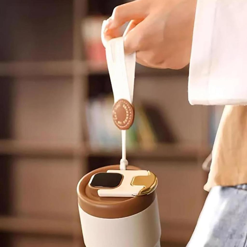 Кофейная чашка с дисплеем температуры, светодиодный дисплей температуры, кофейная кружка из нержавеющей стали, термос, интеллектуальная кофейная чашка с крышкой