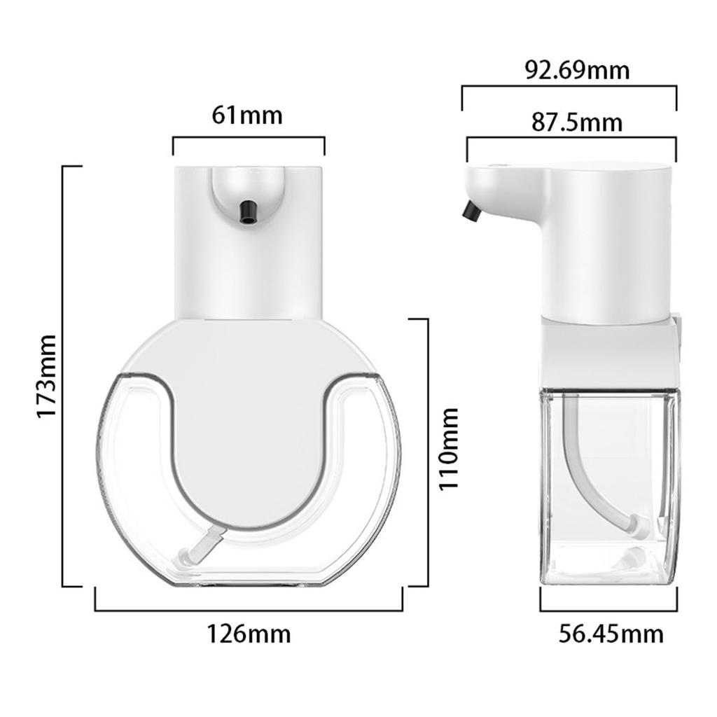 Automatic Soap Dispenser Rechargeable Touchless Washing Hand Device 4-Level Adjustable Cleaning Foam Machine for Public