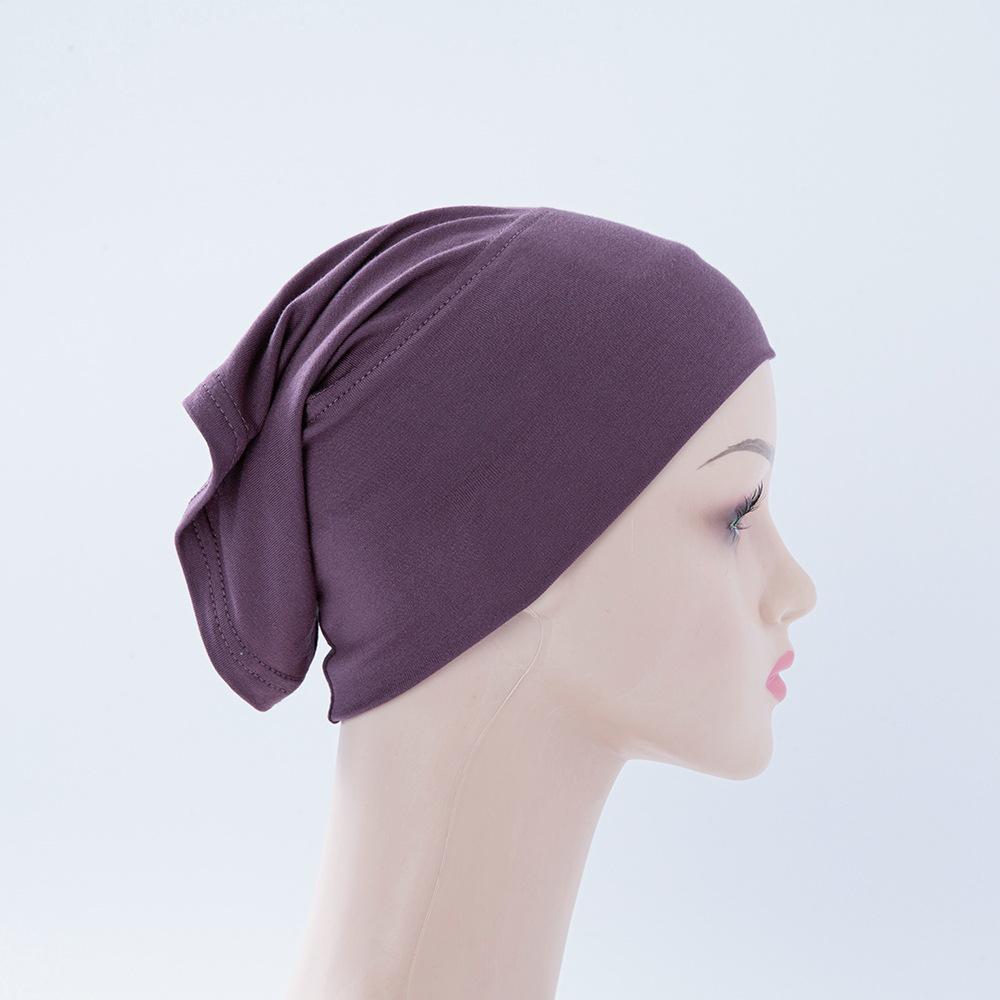 Women's Mercerized Cotton Modal Elastic Tube Hat & Scarf Cap