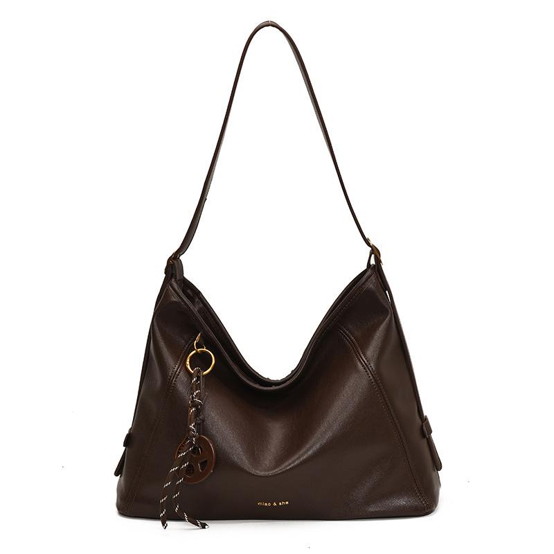 Сумка большой вместимости женская осенне-зимняя универсальная 2025 новая простая на плечо кроссбоди мягкая женская сумка-тоут для поездок на работу