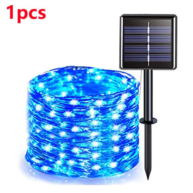 42M400Leds Солнечный светодиодный светильник, уличная гирлянда, садовая гирлянда на солнечных батареях, водонепроницаемая рождественская гирлянда для сада, украшение на открытом воздухе